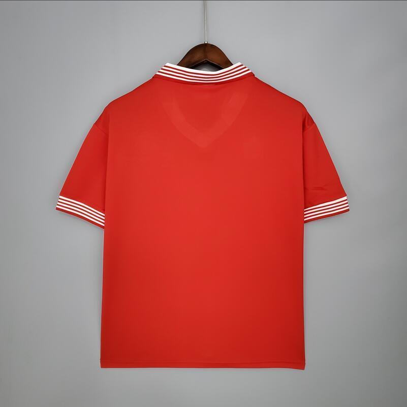 1977 Manchester United home  retro football jersey