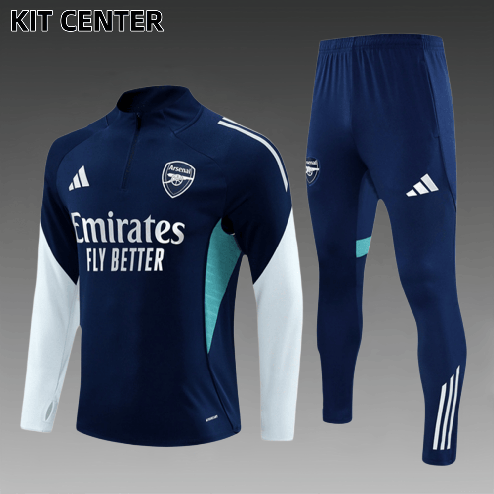 2025/2026 Arsenal Kids Half Zip Training Clothes (Kids Kit)
