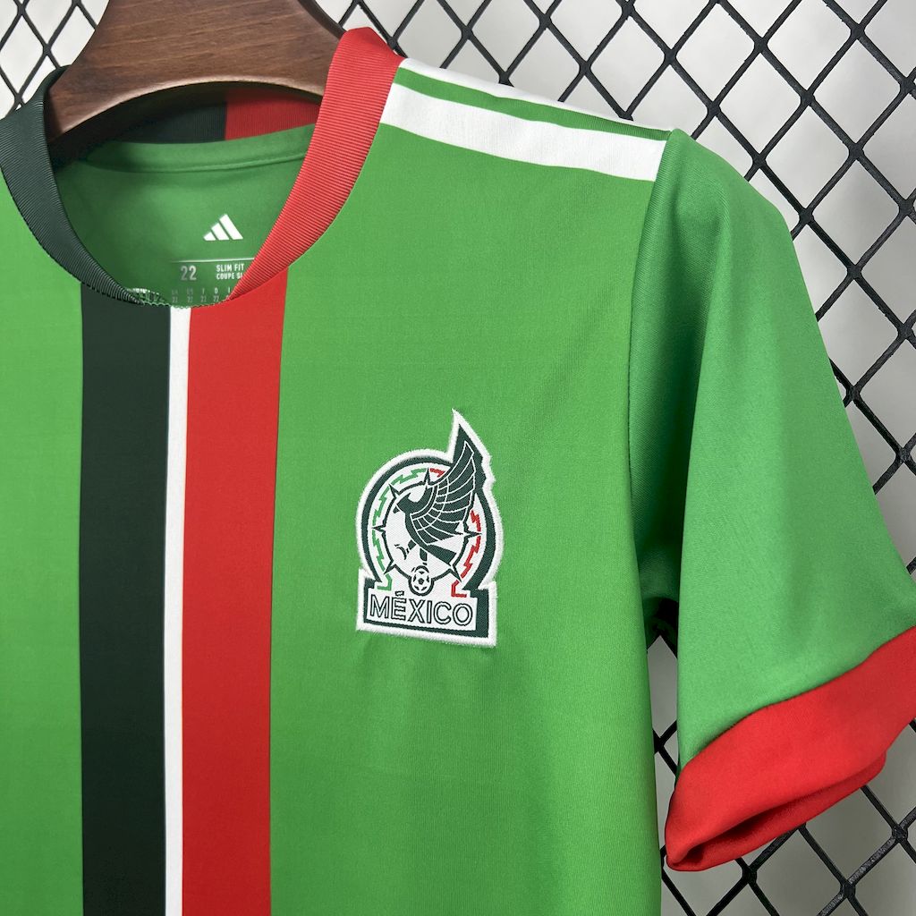 2025/2026 Mexico Home Kids Football Shirt （Kids Kit socks）