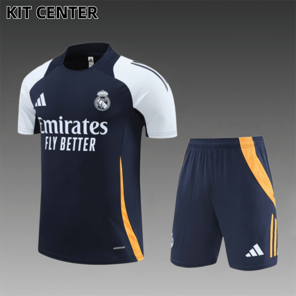24/25 Real Madrid royal blue Short  Sleeve Training Wear ( Adult kit Kids )