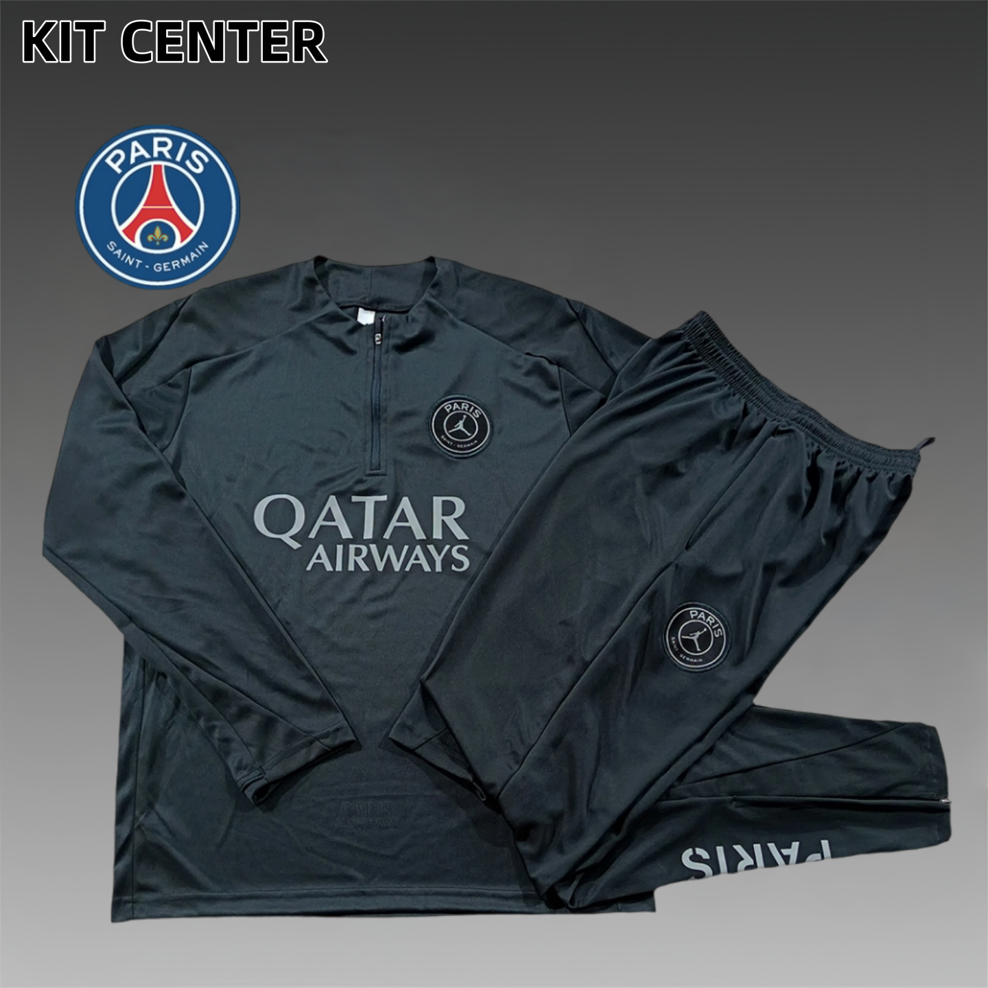 2025/2026 Paris Saint-Germain Kids Half Zip Training Clothes (Kids Kit)