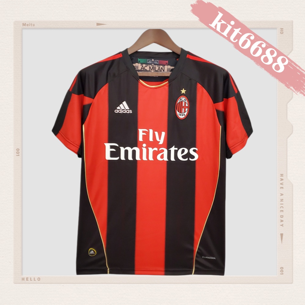 2010/2011 AC Milan Home Retro Football Shirt