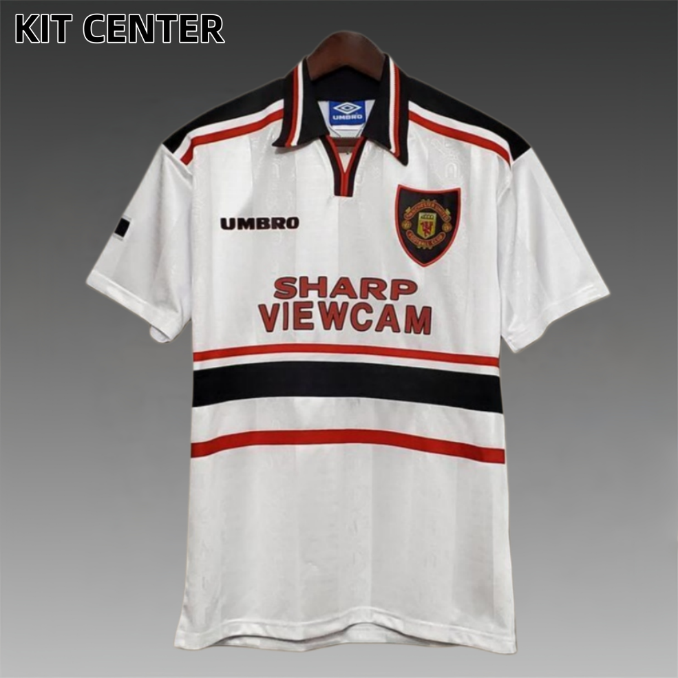 98/99 Manchester United Away retro football jersey