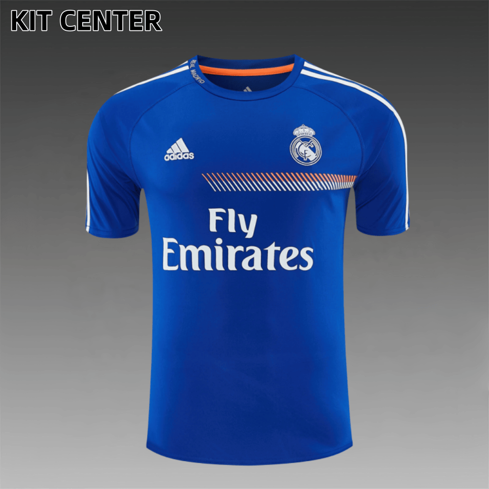 13/14 Real Madrid Retro Training Uniform short sleeves- Sleeve Football Shirt