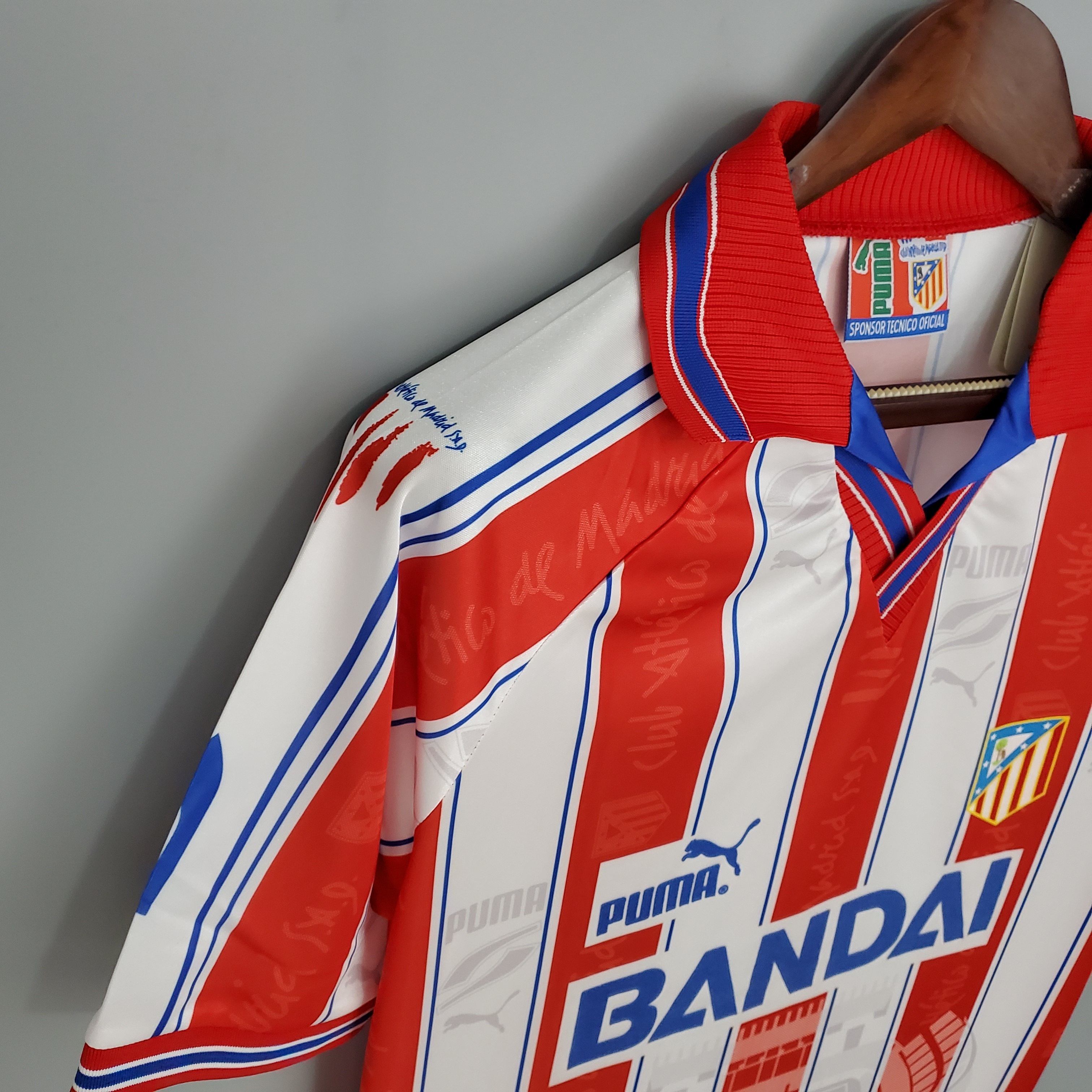 1996/1997 Atletico Madrid Home Retro Football Shirt