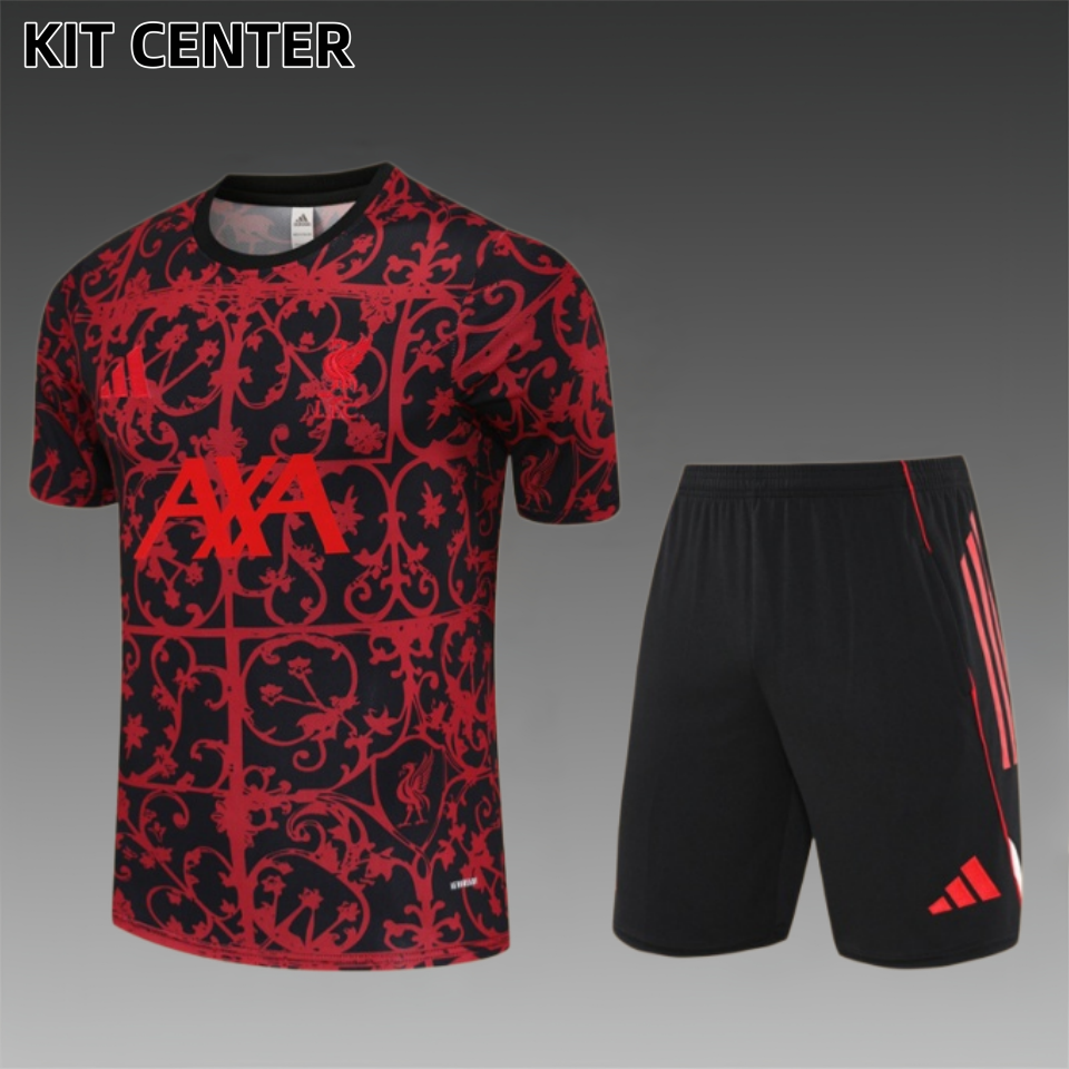 25/26 Liverpool red Short Sleeve Training Wear ( Adult kit Kids )