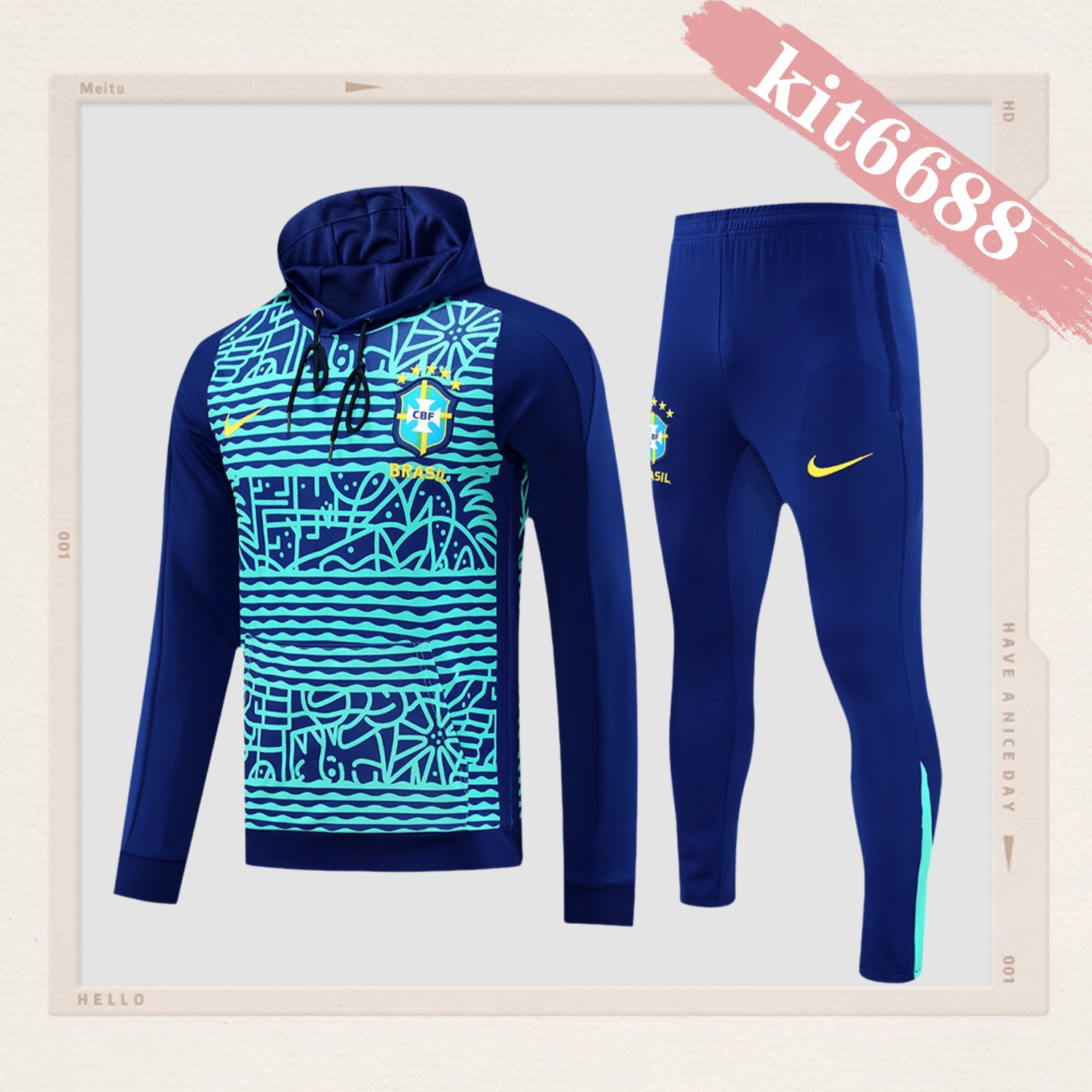 2025/2026 Brazil Adult Long Sleeve Hood Kit