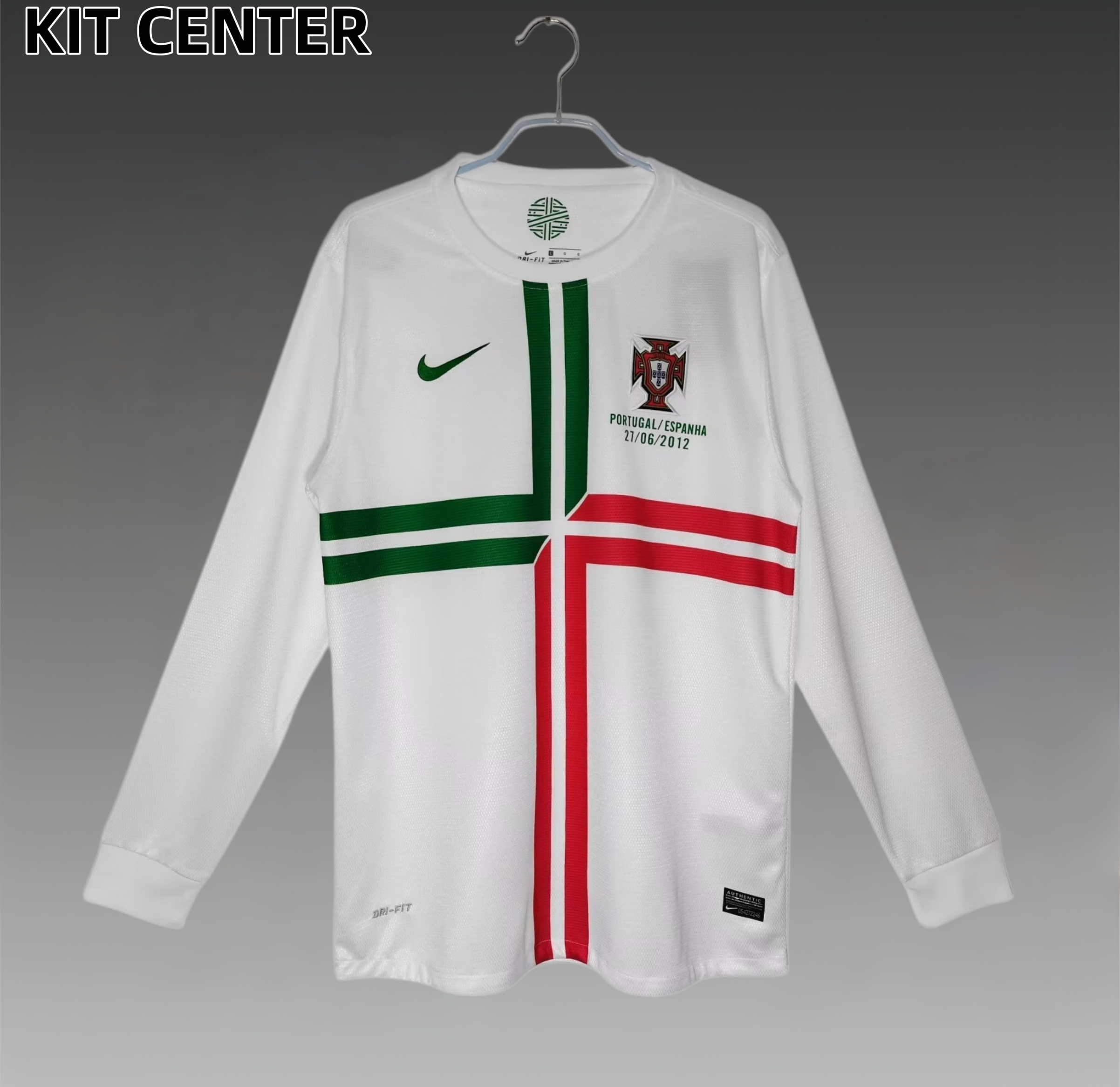 12/13 Portugal Away Retro long Football Shirt