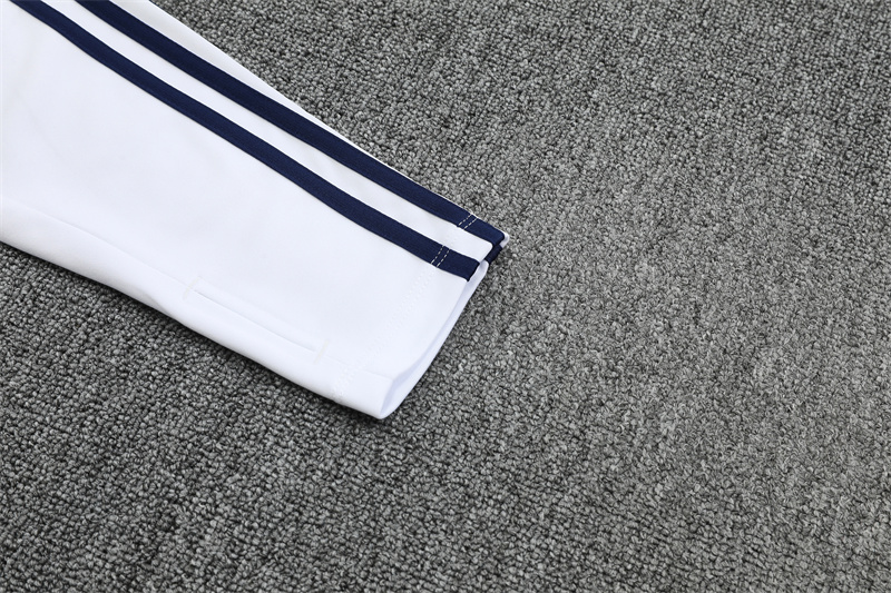 2024/2025 Real Madrid White Adult Half Zip Training Kit (Adult Kit)