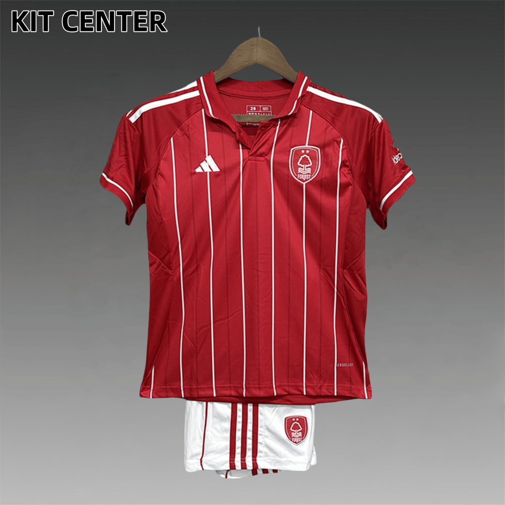 2025/2026 Nottingham Forest Home Football Shirt (Kids Kit socks)