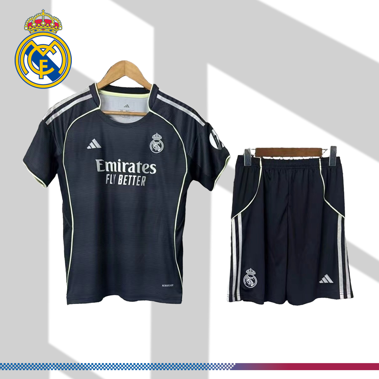 2025/2026 Real Madrid Away Football （Adult Kit socks）