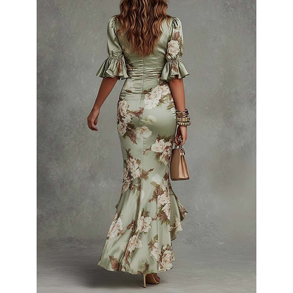 ASYMMETRISCHE RUCHESZOOM  BODYCON JURK