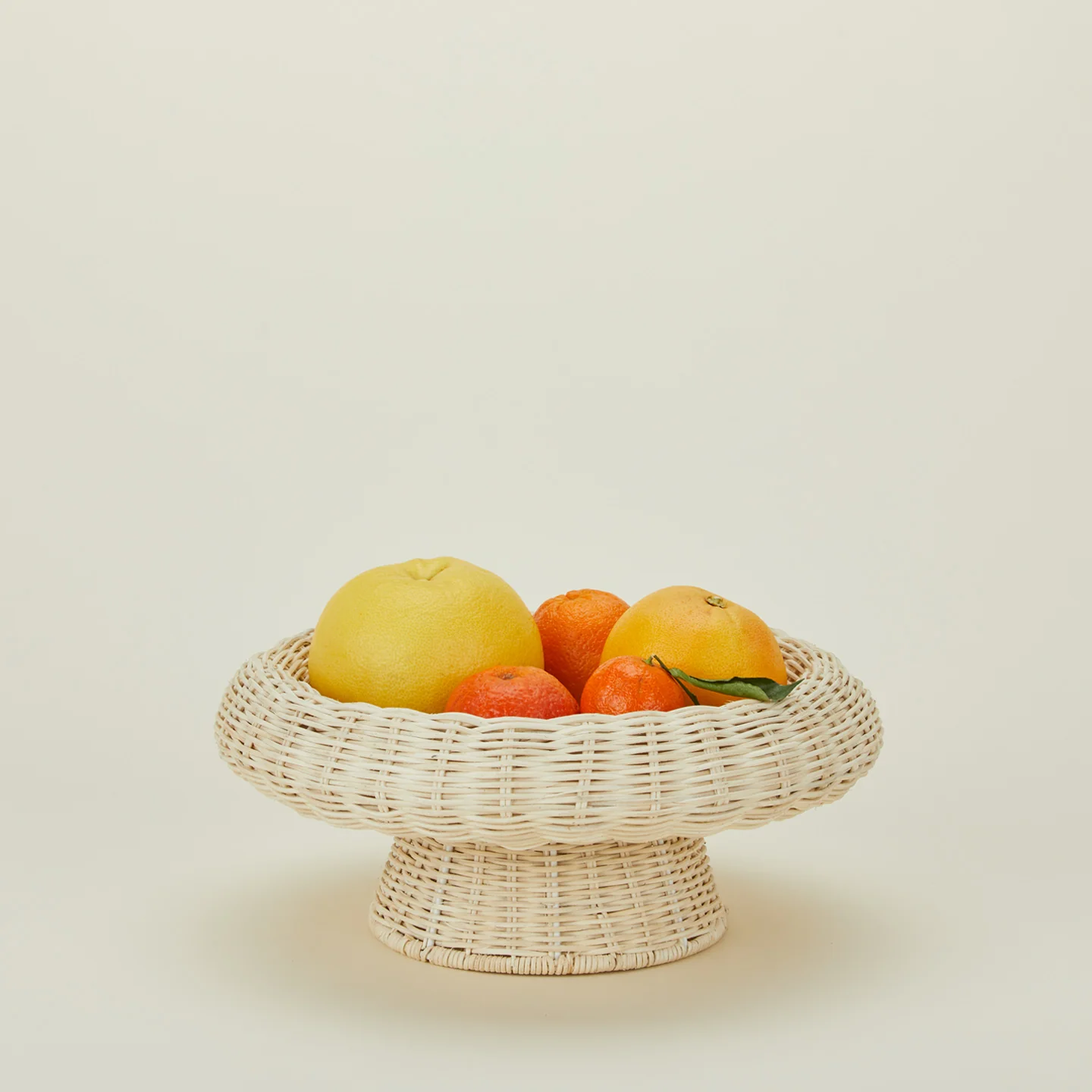 Rattan Pedestal Bowl - Natural
