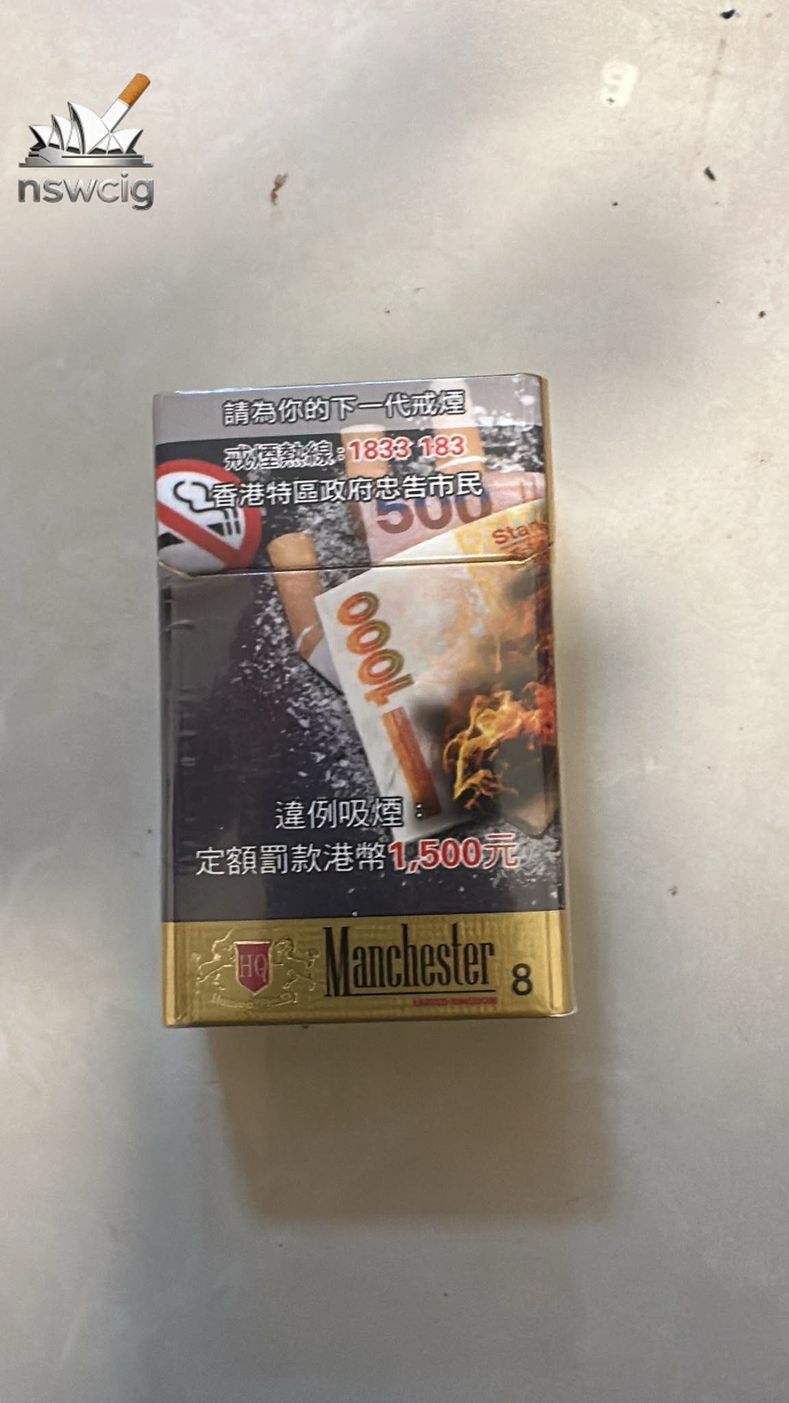 Manchester Classic Gold 8mg by HK（A few small yellow spots - nswcig