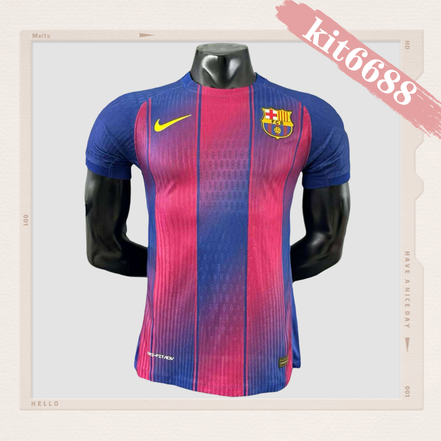 2025/2026 Barcelona Home blank version Football Shirt (Player Edition)