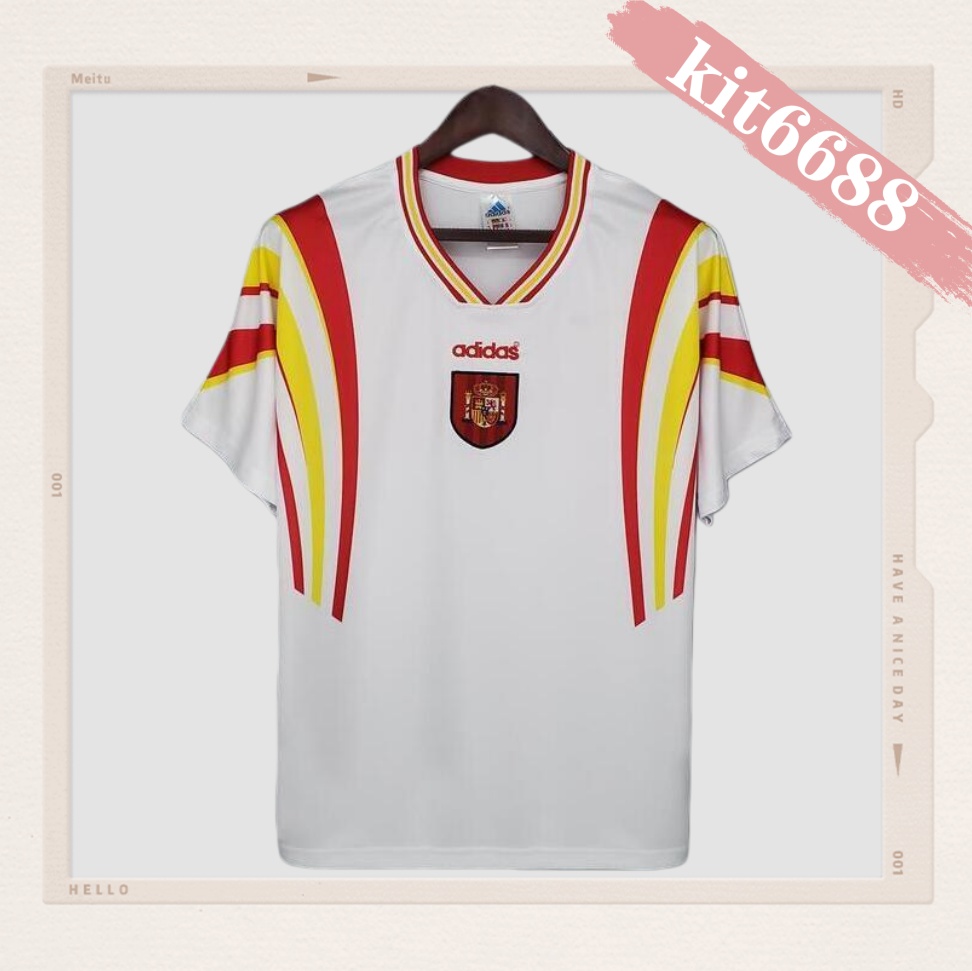 1996 Spain away Retro Football Shirt