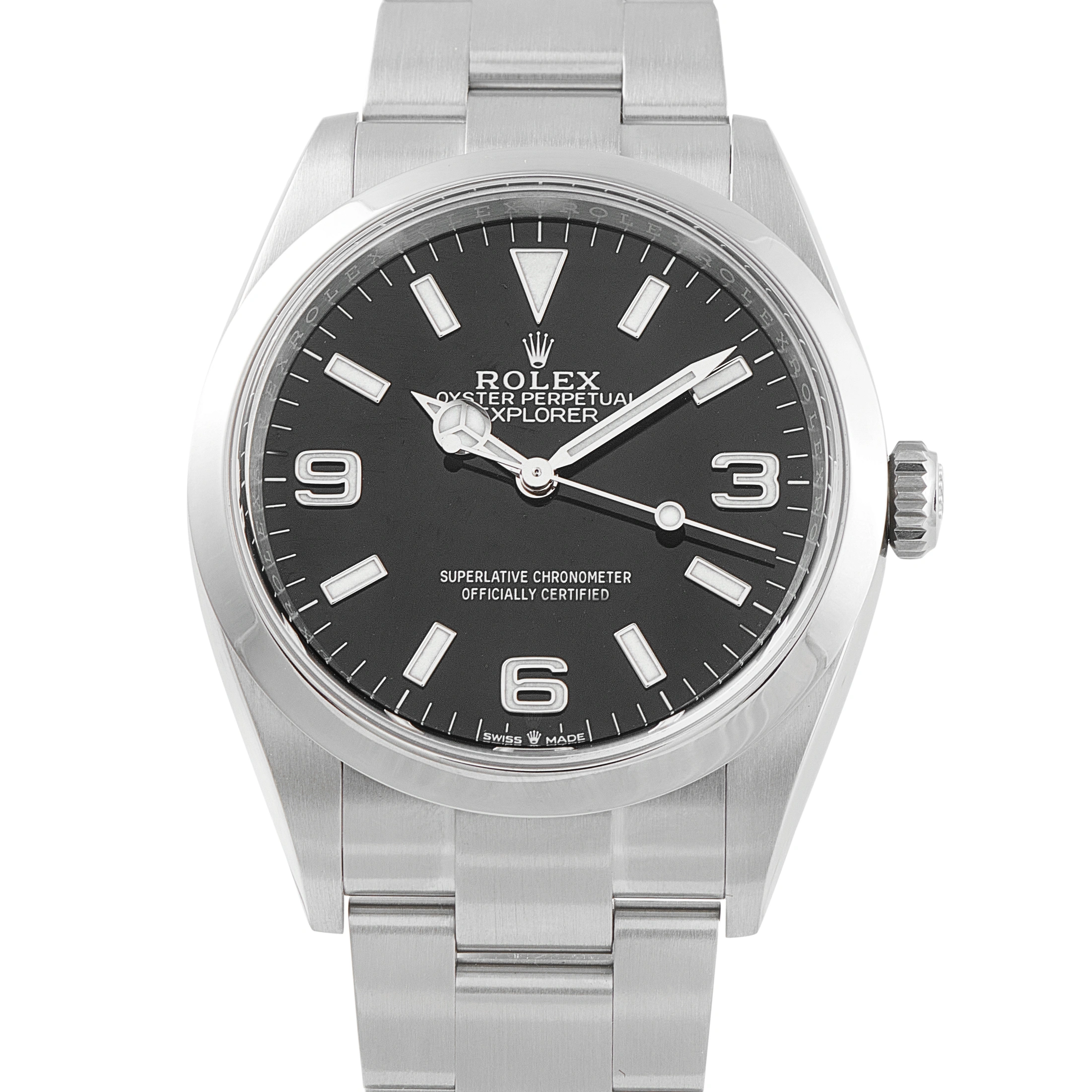RolexExplorer 36 Black Dial Oystersteel Watch 124270