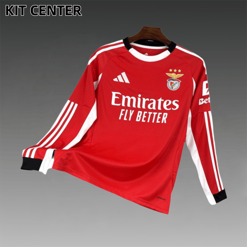2025/2026 Benfica Football Club Home Long-sleeved Football Shirt（Fan Edition）