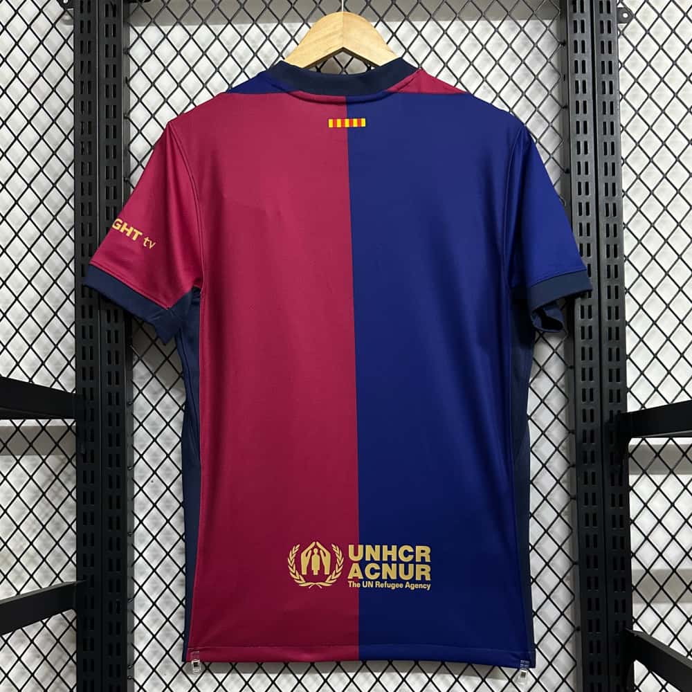 2024/2025 Barcelona New Advertising Home Football Jersey (Fan Edition)
