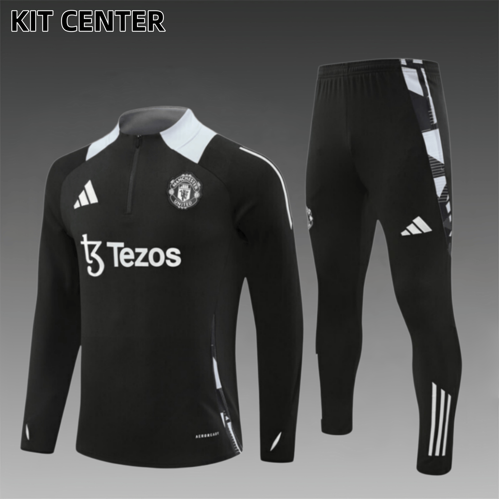 24/25 Manchester United Hu Lanse Half Zip Training Kit (Adult Kids Kit)