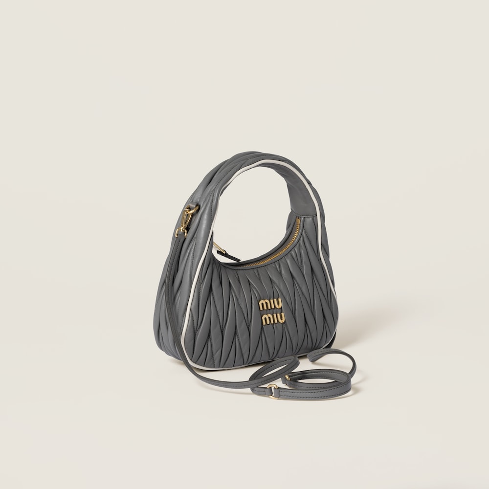 Wander matelassé nappa leather bag