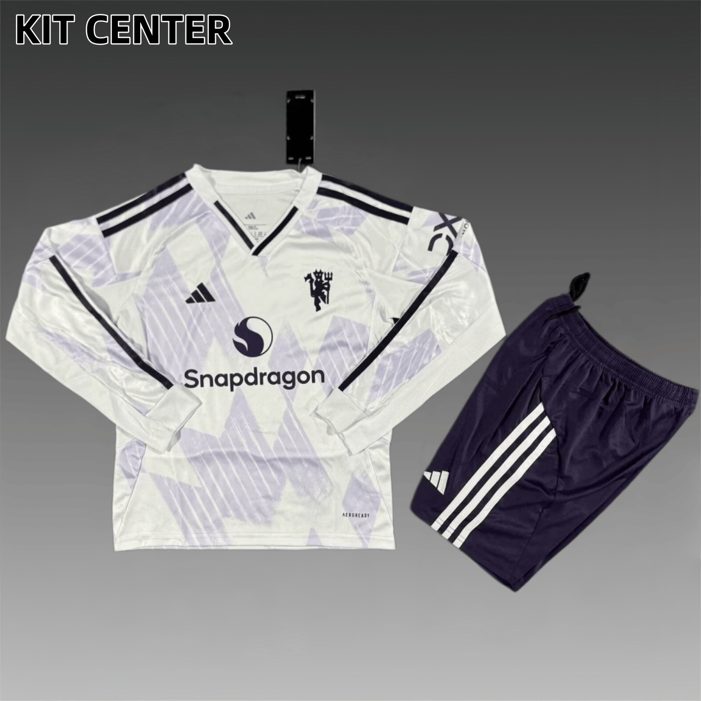 2526 Manchester United Away long sleeves Football Shirt ( Kids Kit )socks