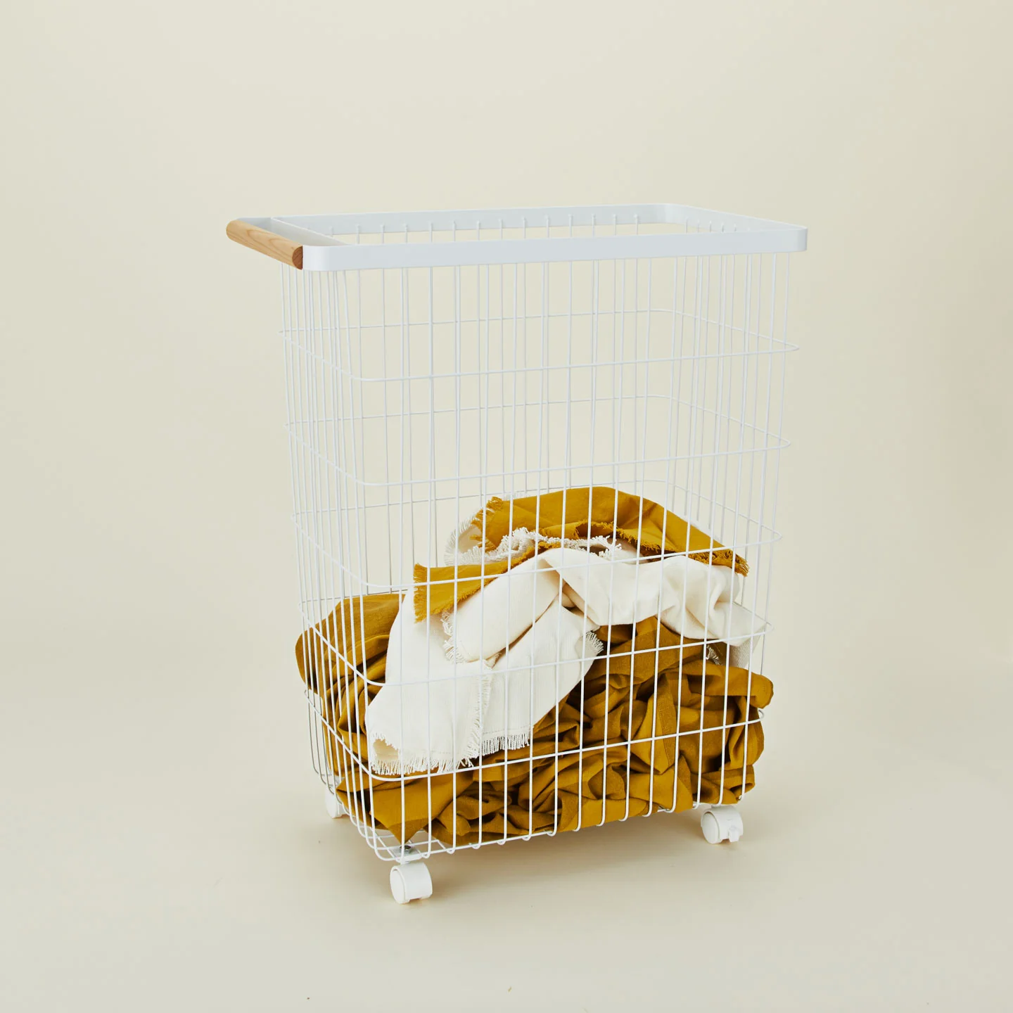 Slim Rolling Laundry Basket