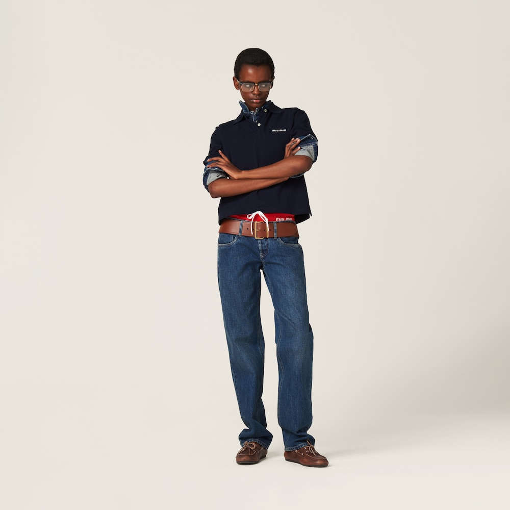 Five-pocket denim jeans