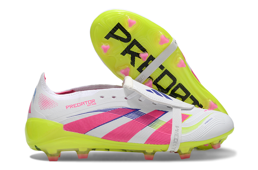 Predator Elite Fold-over Tongue FG Celestial Victory - Footwear WhiteLucidPinkLucid Lemon