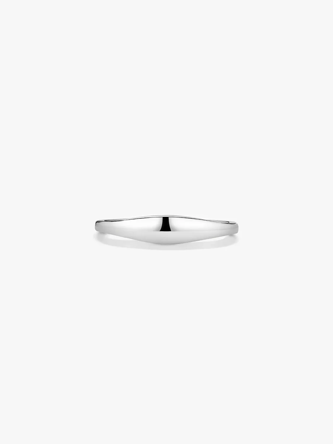 Silver Slim Signet Ring