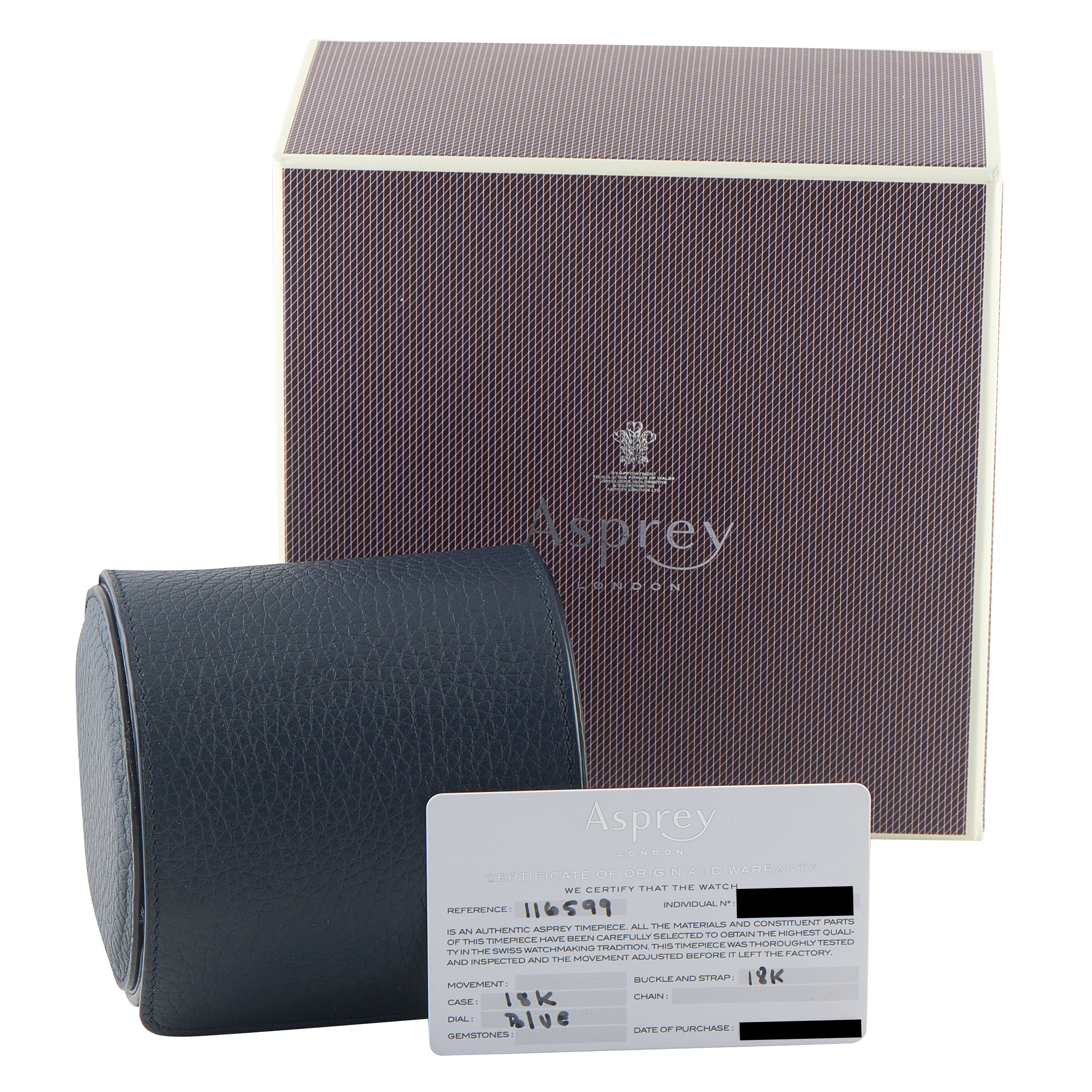 Rolexx Asprey Daytona Diamond and White Gold Watch 116599