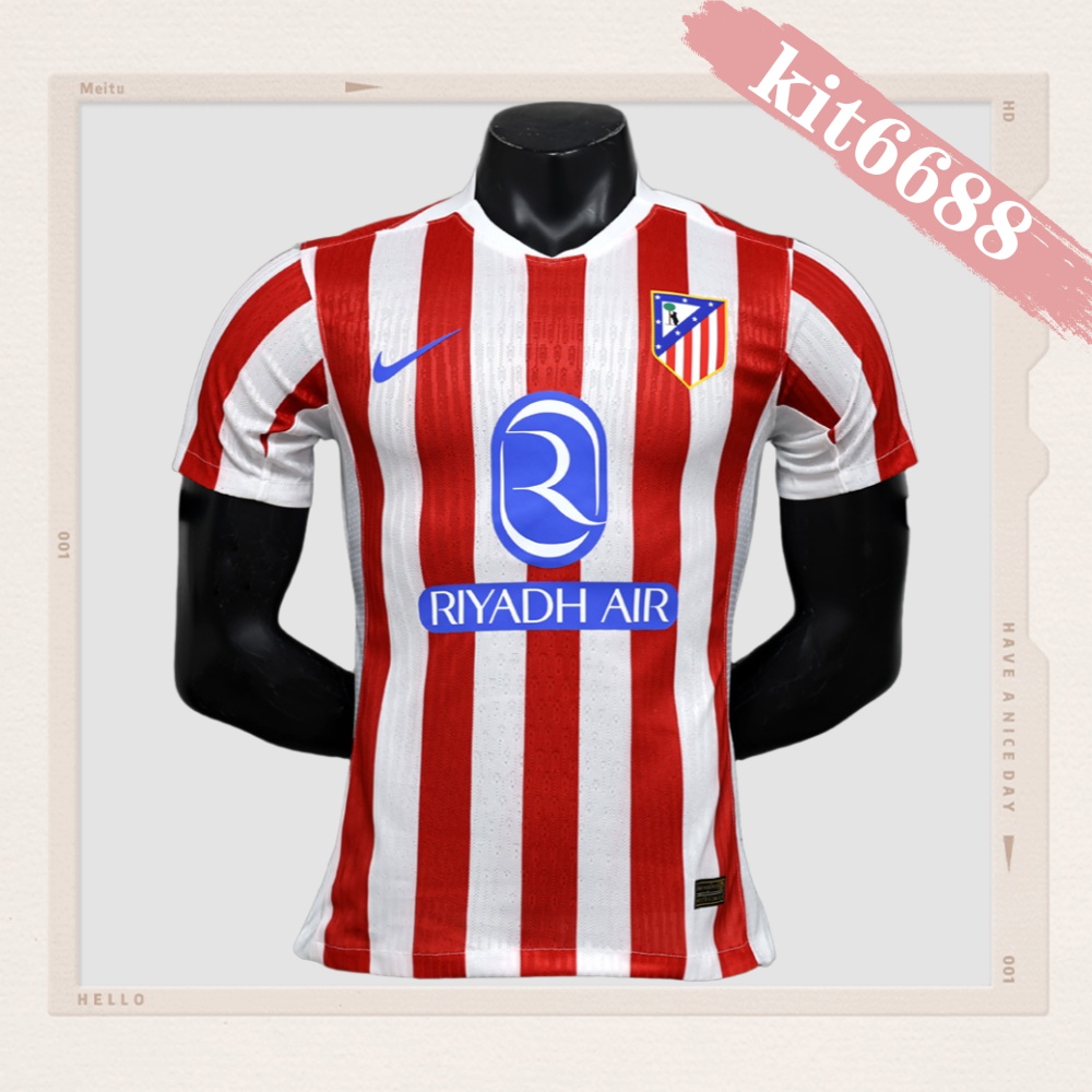 2025/2026 Atletico Madrid Home Football Shirt (Player Edition)