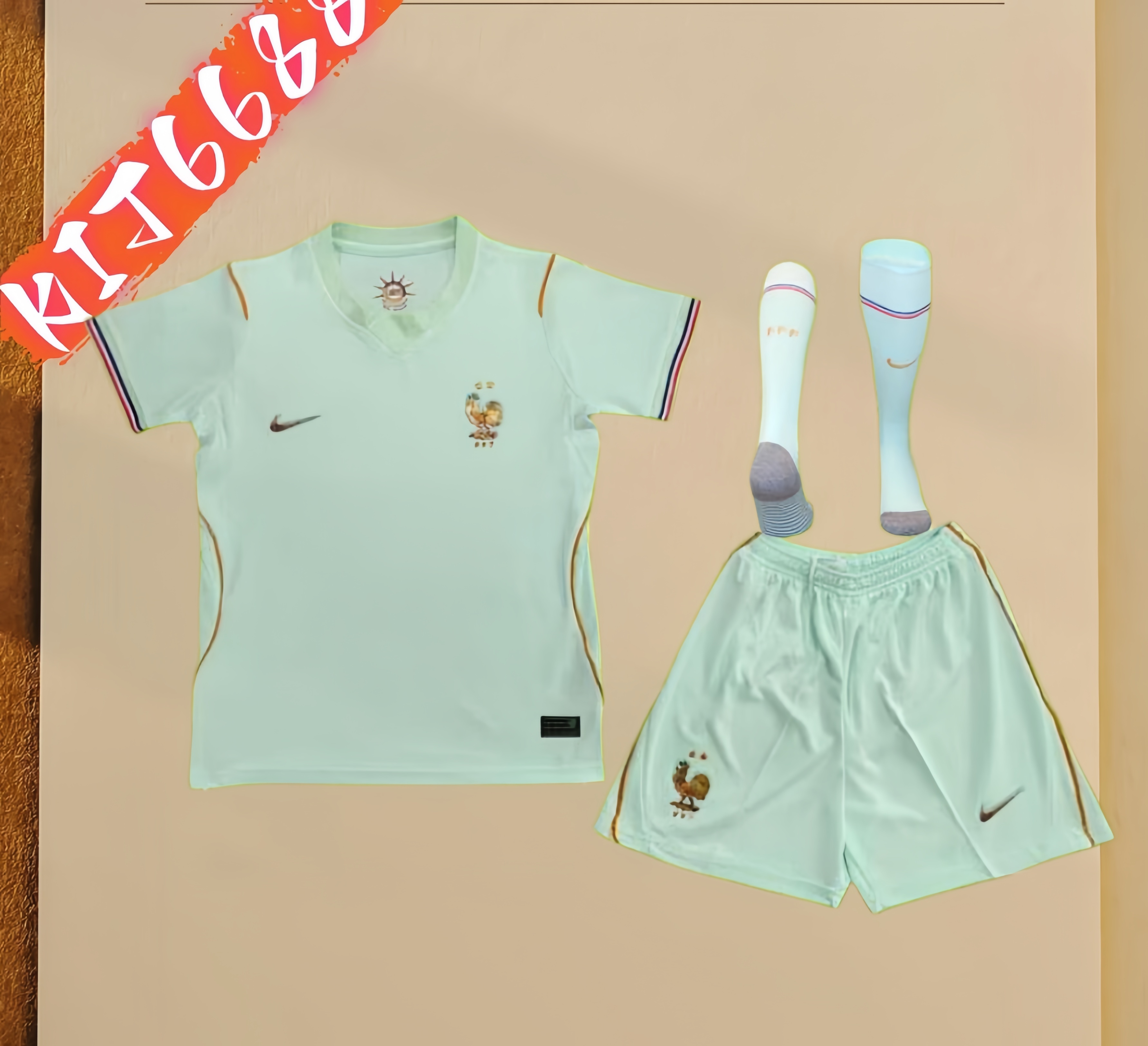 2026 France Away Football Shirt （Adult & Kids Kit socks)