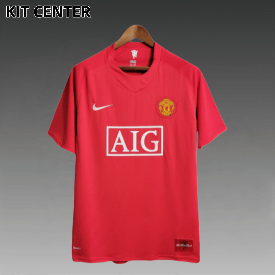 07/08 Manchester United  home  Retro football  soccer  jersey