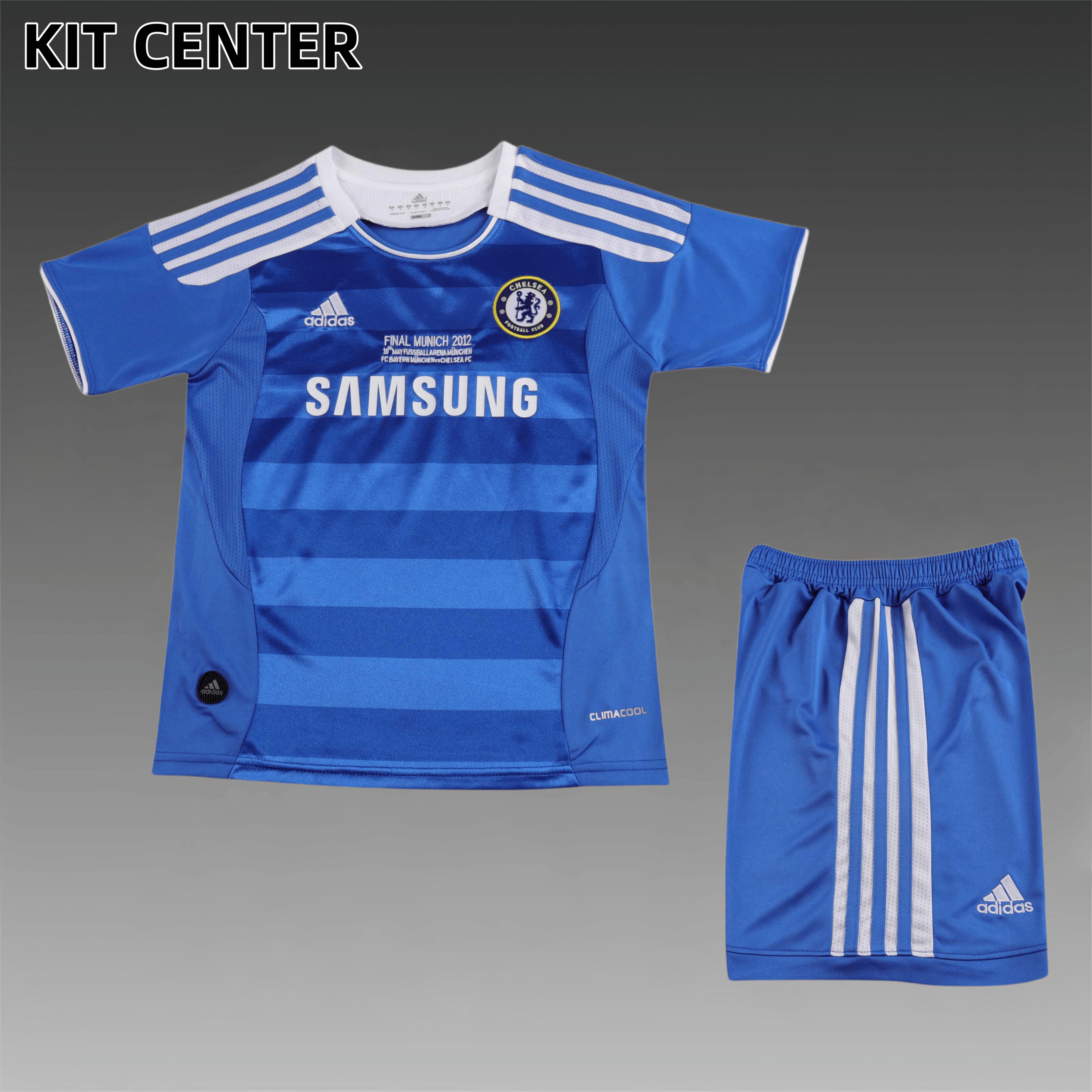2011/2012 Chelsea Home Retro Champions League edition Football Shirt (Kids Kit)