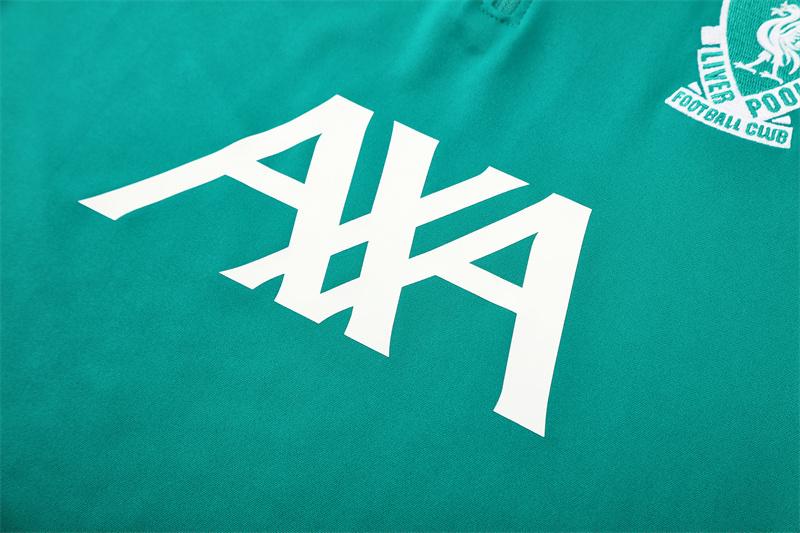 25/26 Liverpool green Half Zip Training Kit (Adult Kids Kit)