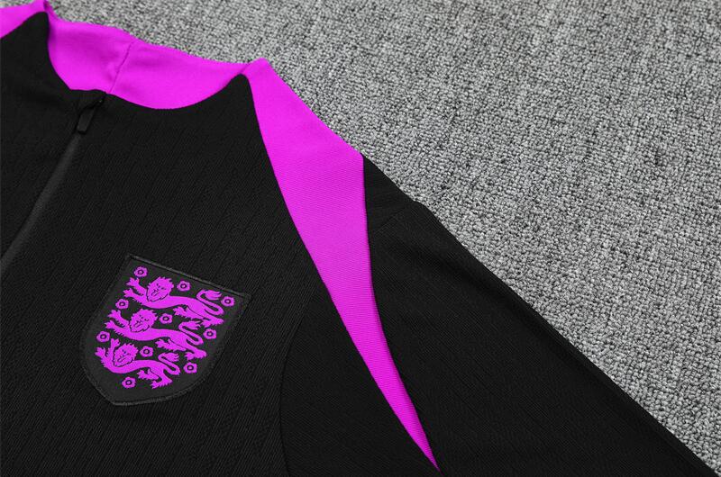 2025/2026 England Black Half Zip Training Kit -  (Adult Kids Kit)