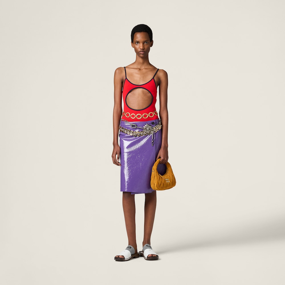 Technical knit swimsuit