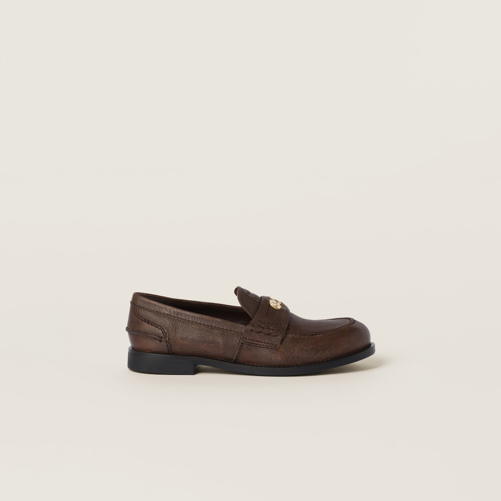 Calfskin penny loafers