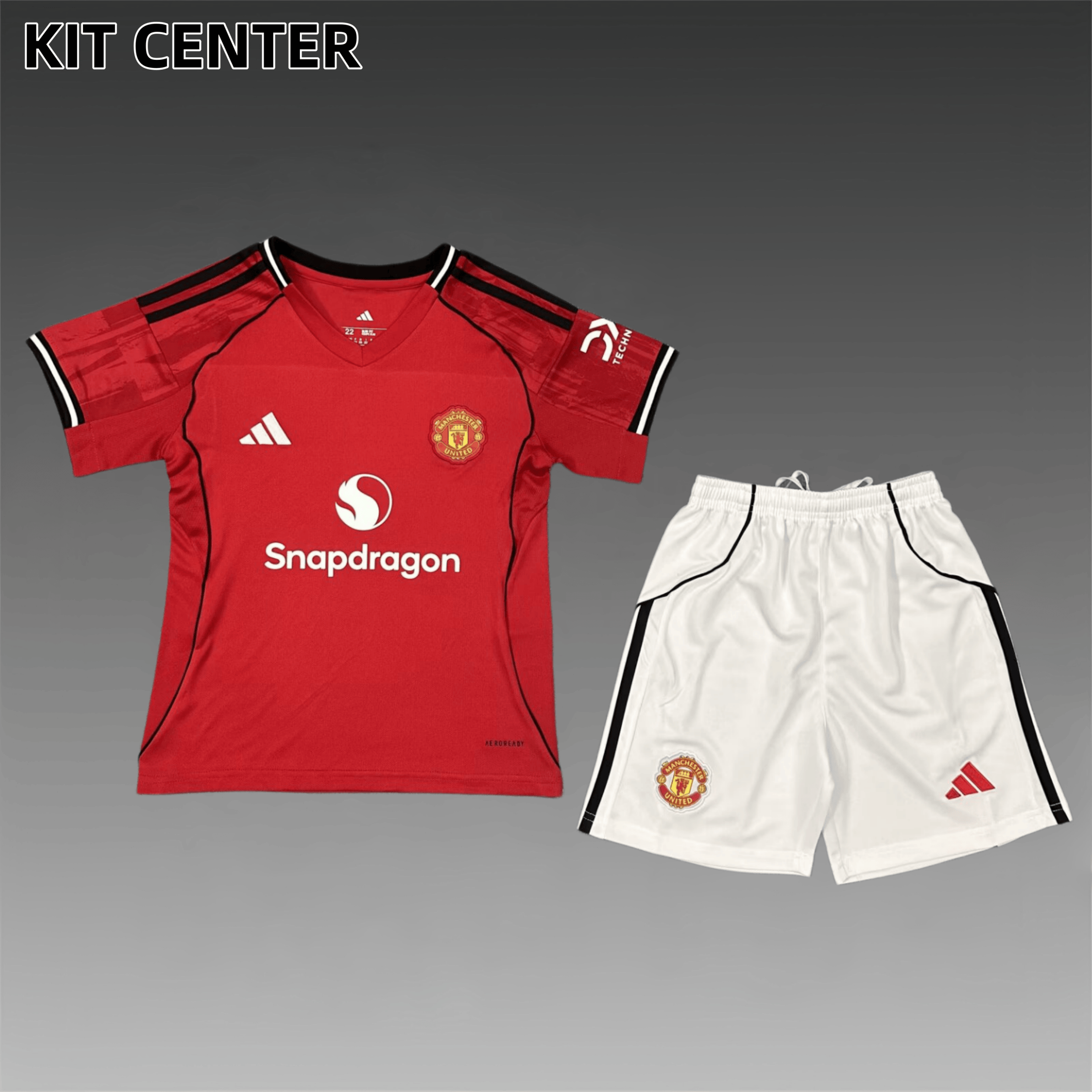 25/26 Manchester United home Football Soccer（Adult Kids Kit socks）