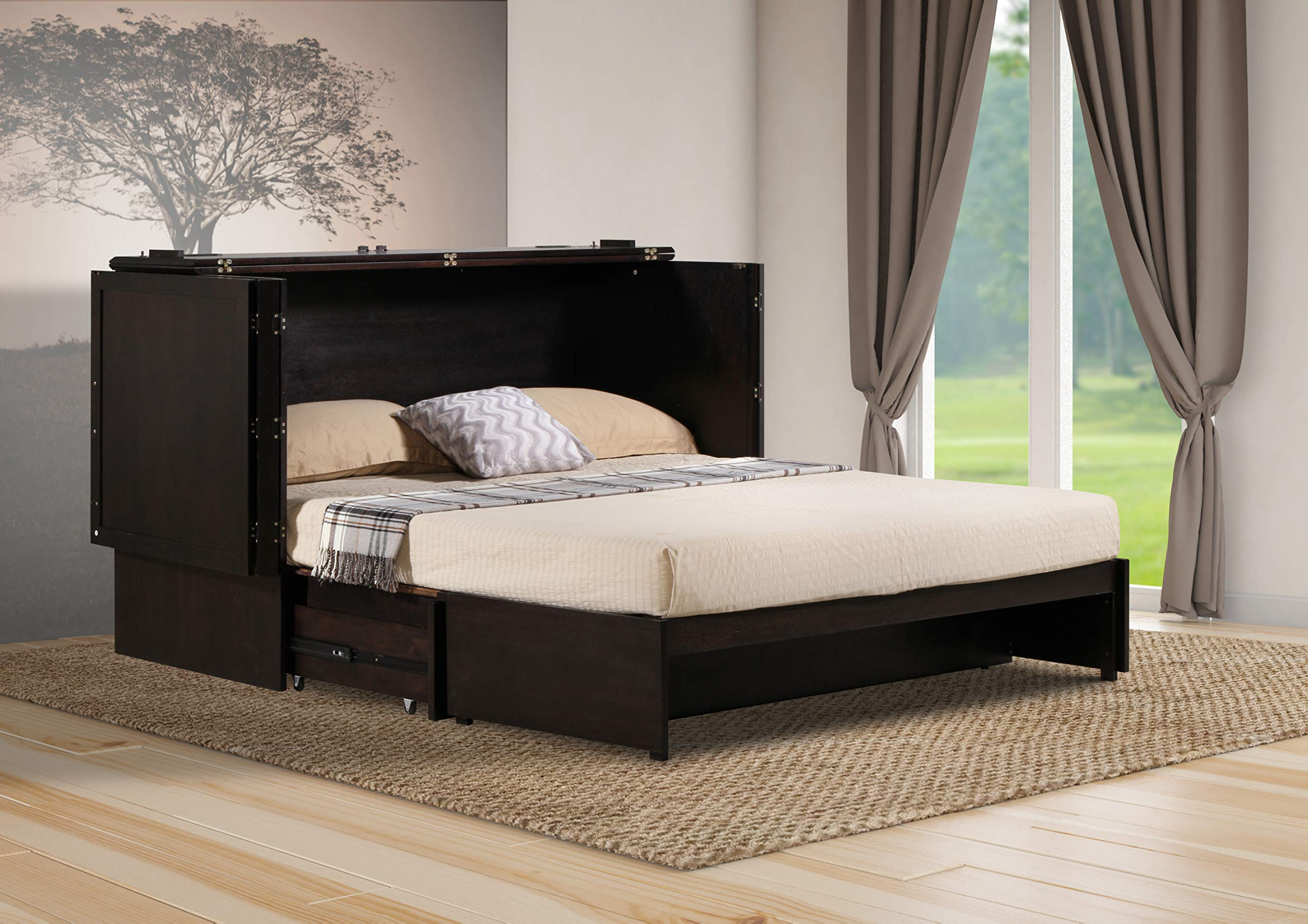 Daily Delight Murphy Cabinet Chest Bed with Charging Station & 6