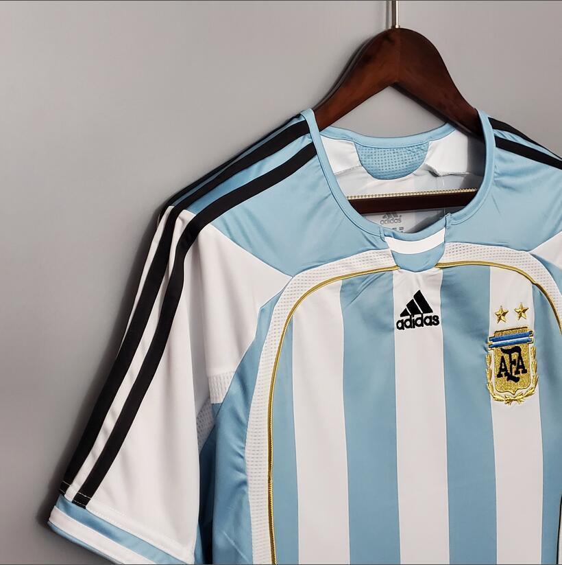 2006 Argentina Home Retro Football Shirt