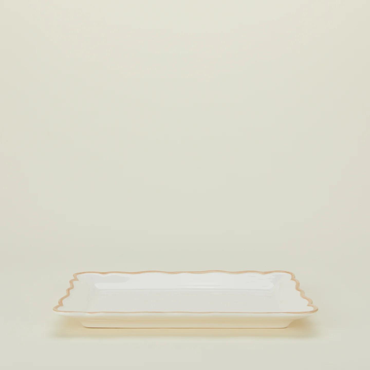 Ogee Edge Rectanglular Platter - Latte