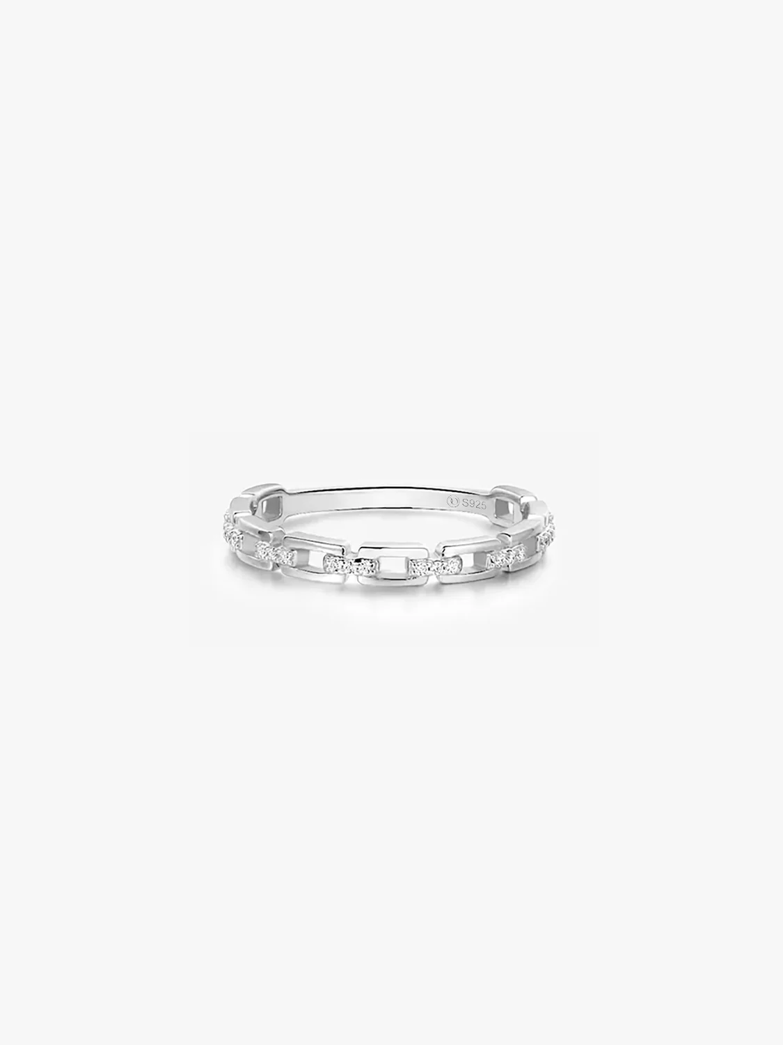 Silver Linked Delicate Ring