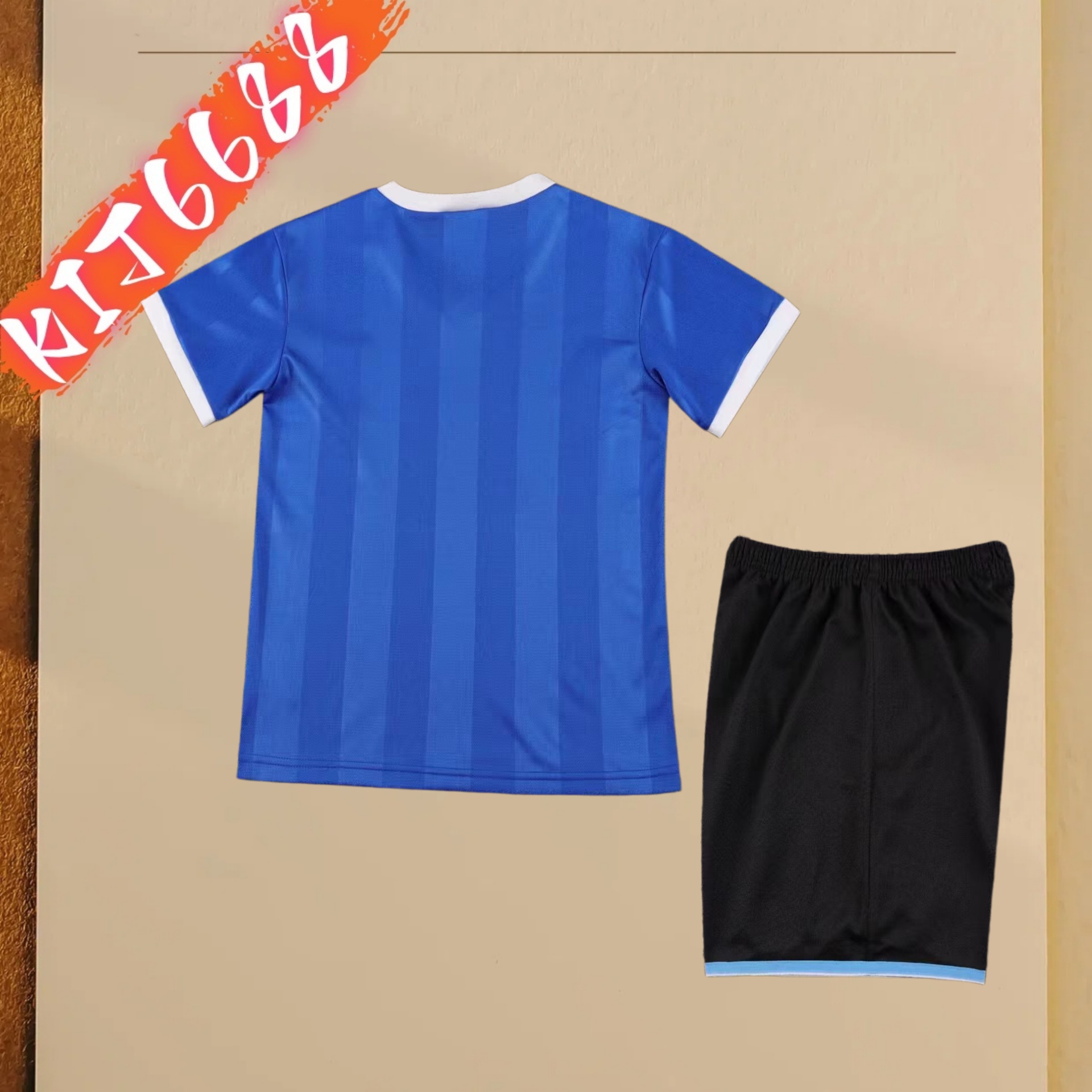 1986 Argentina Away Retro  Football Shirt ( Kids Kit )