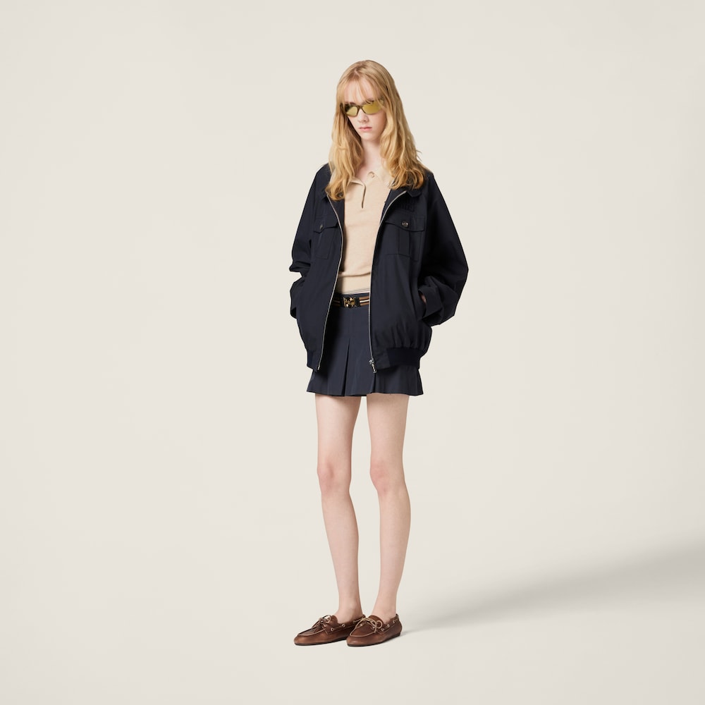 Cotton knit polo shirt