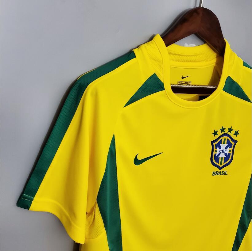 2002 Brazil Home Retro Football Shirt