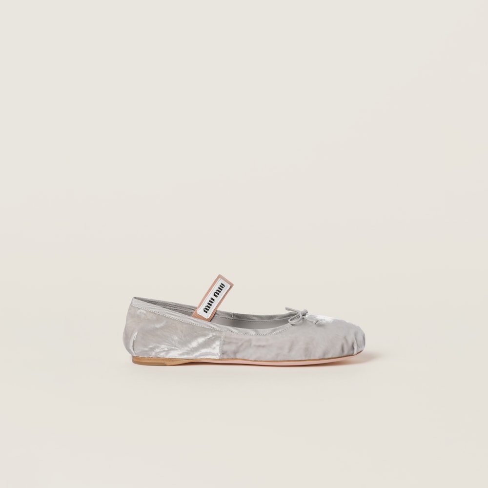 Velvet ballerinas