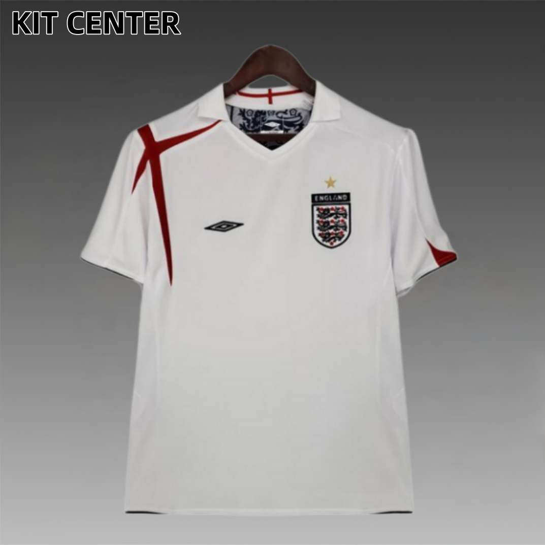 2006 England home  Retro Football Soccer jerseys
