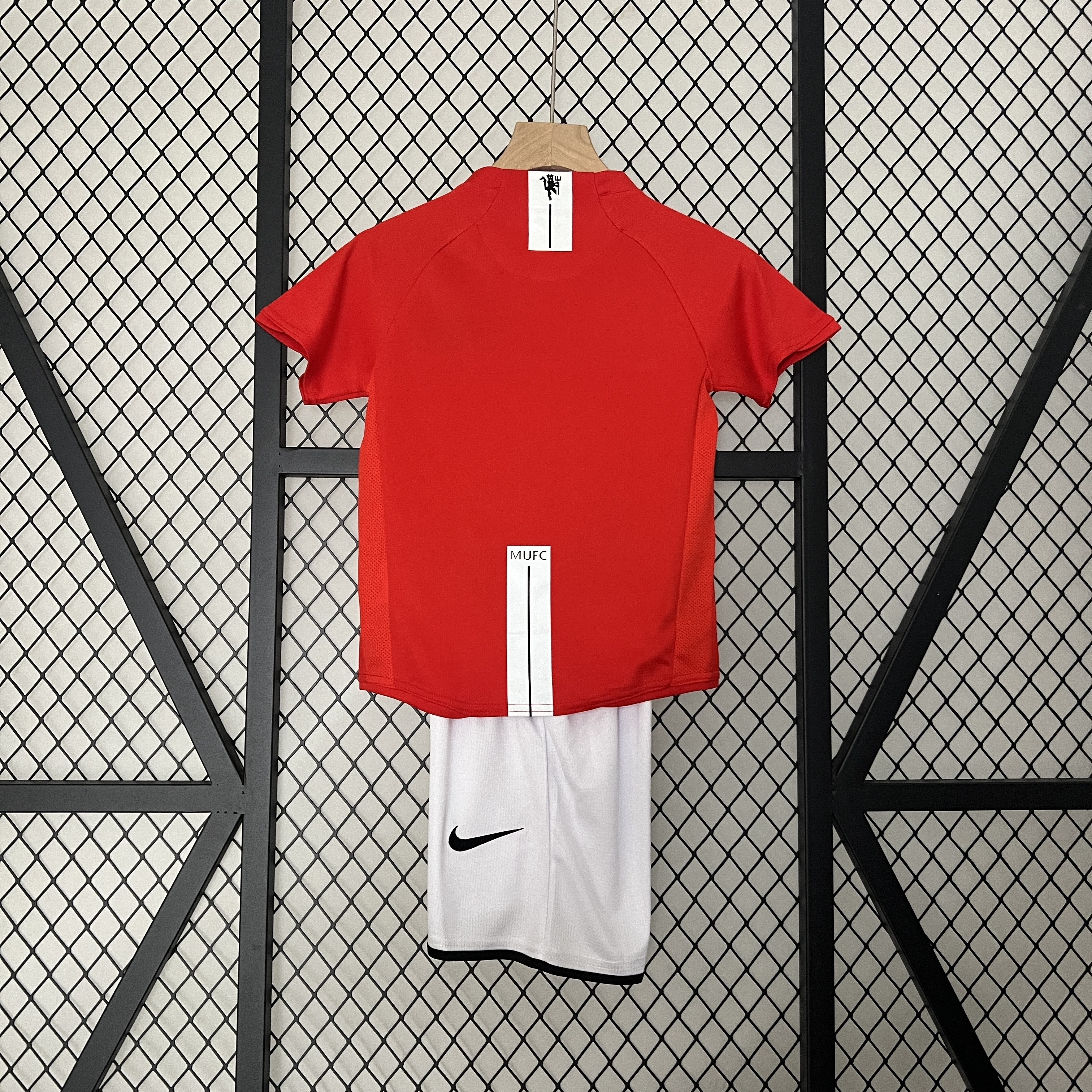 07/08 Manchester United Champions League homeretro football jersey  Kids Kit